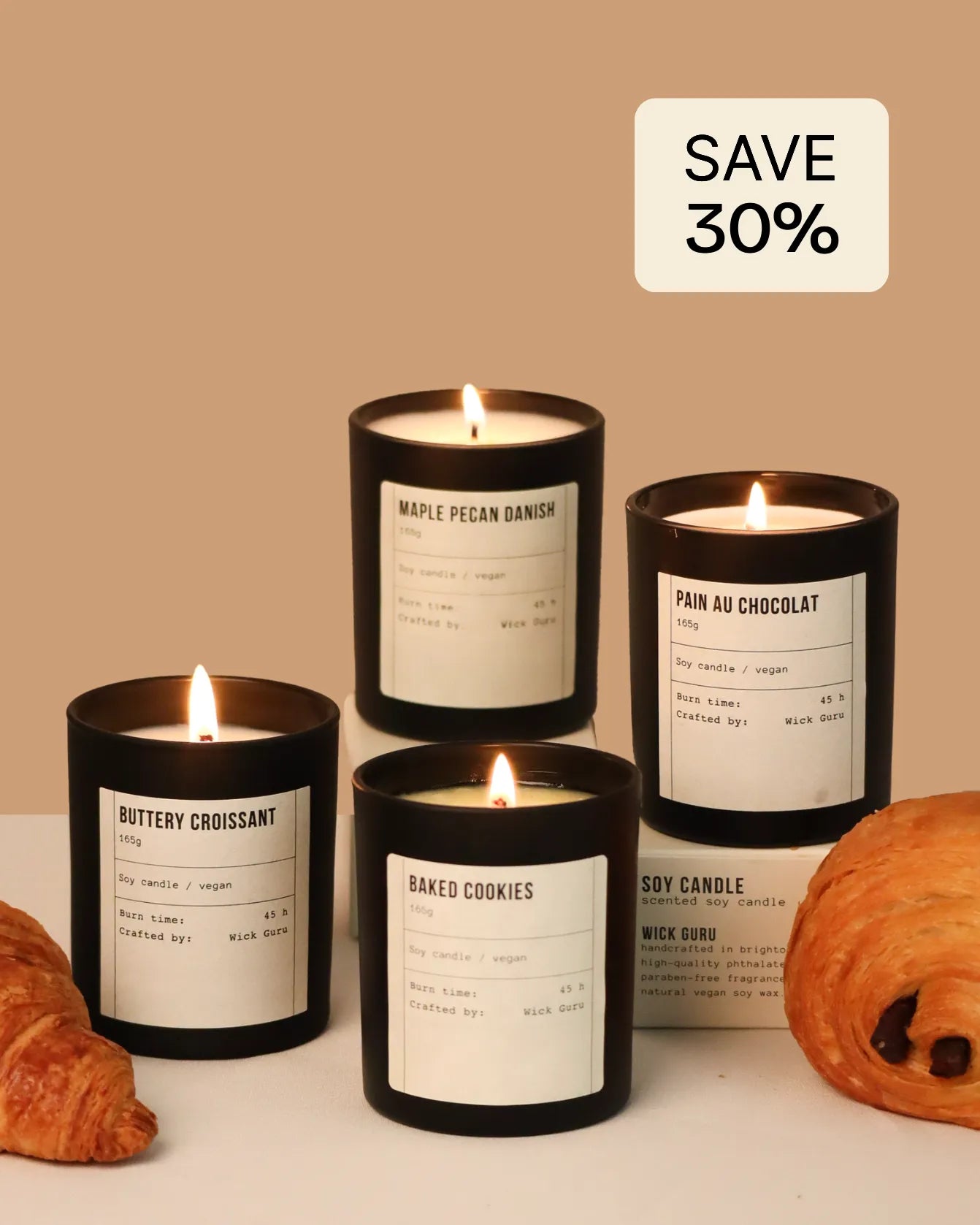 Wick Guru Pastry Candle Bundle inspired by baked treats