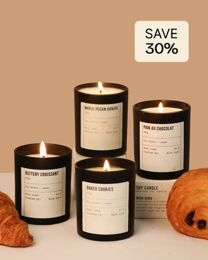 Wick Guru Pastry Candle Bundle inspired by baked treats