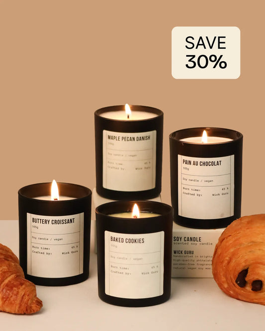 Wick Guru Pastry Candle Bundle inspired by baked treats