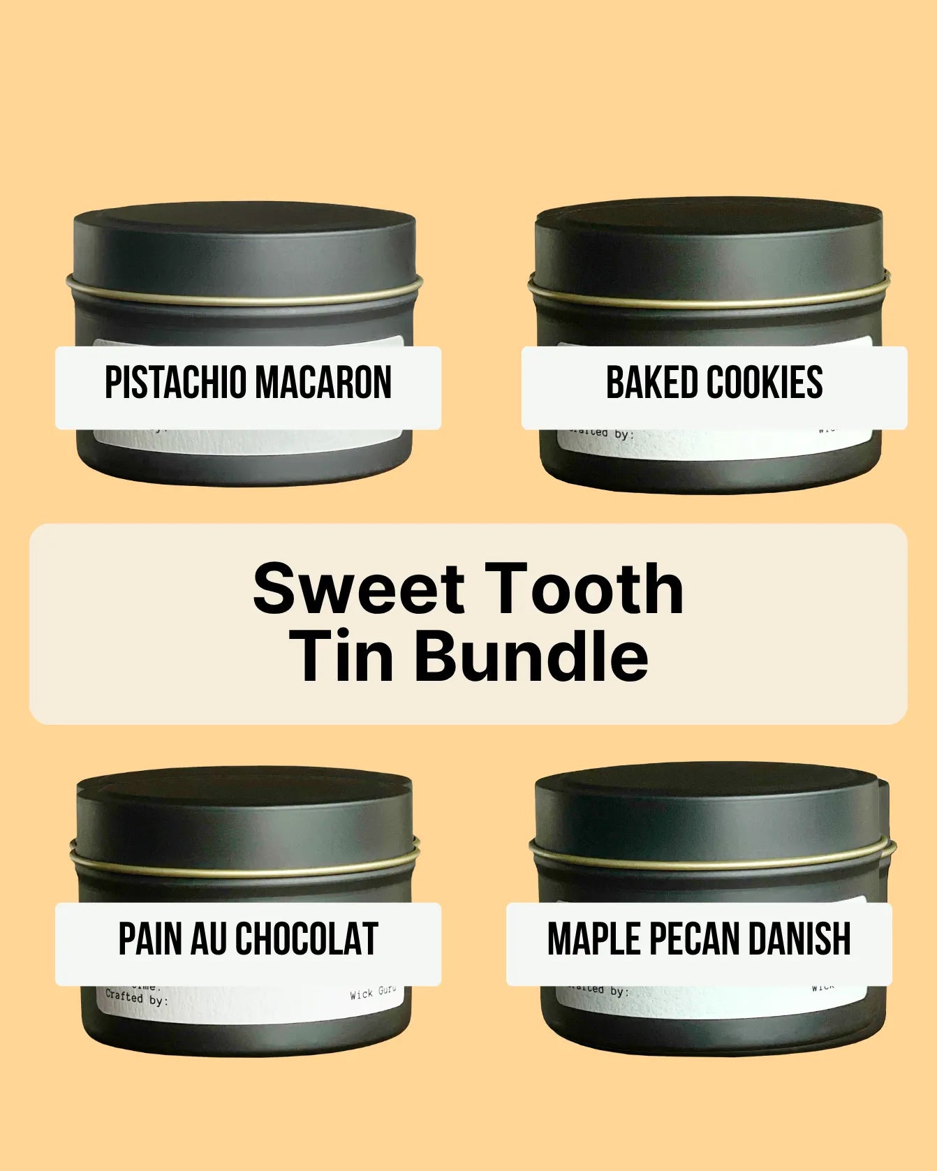 Sweet tooth tin bundle of Wick Guru 